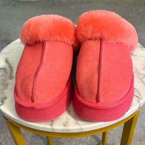 UGG Women's Pink Slippers. Size 10